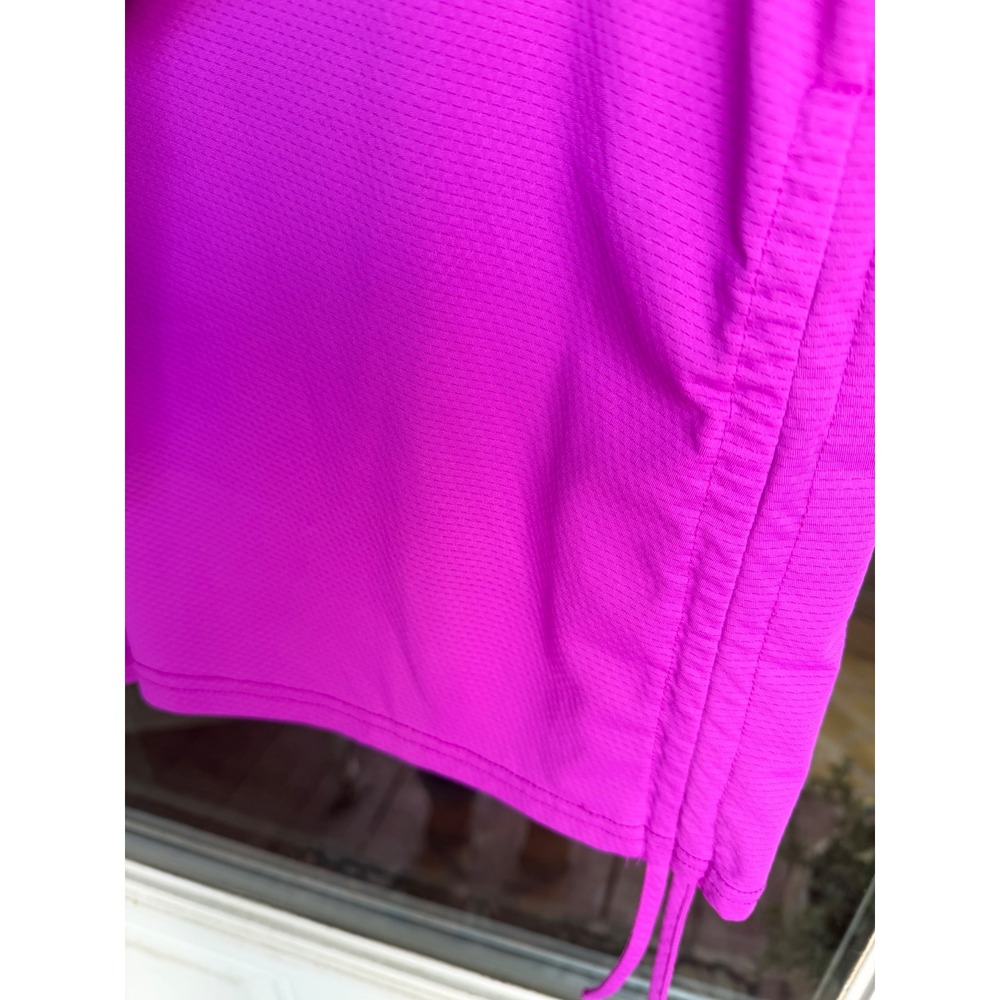 Sol Borne Womens 1X Magenta Purple Quarter Zip Sun Shirt Long Sleeve Side Cinch - Picture 4 of 9